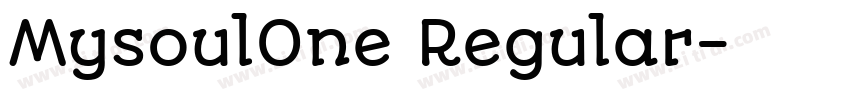 MysoulOne Regular字体转换